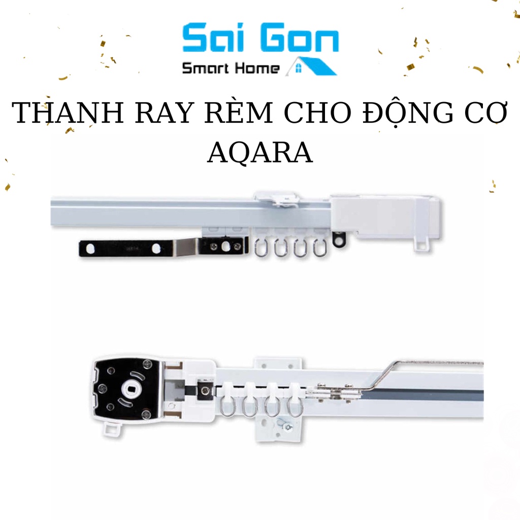 Thanh Ray Rèm Thông Minh Cho Động Cơ Aqara, Dooya, Xiaomi, Tuya Full Phụ KIện Bảo Hành 12 Tháng