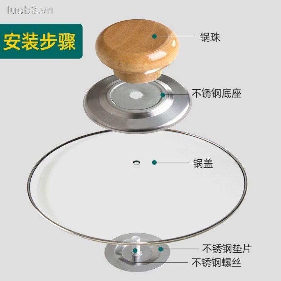 Vỏ Bọc Nồi Hấp Bằng Thép Không Gỉ Tay Cầm Gỗ Trơn Chịu Nhiệt Độ Cao Chống Bỏng