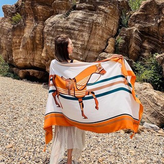 ( Hàng loại 1 ) Khăn Choàng Boho Đi Biển họa tiết