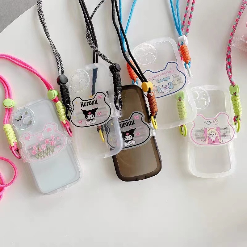 Dây Đeo Điện Thoại Chống Thất Lạc Hình Gấu StellaLou Kiểu Hàn Quốc Dễ Thương