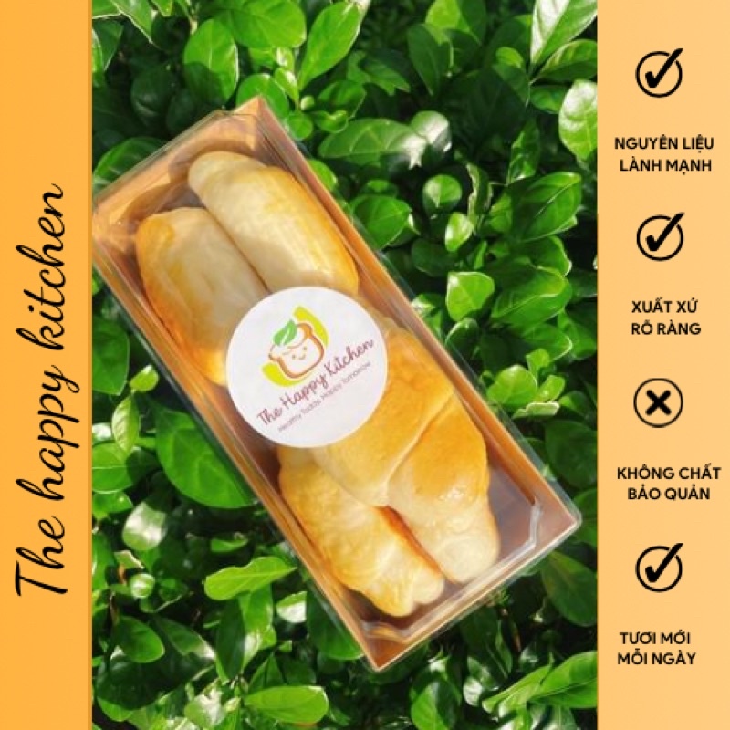 Bánh mì cua phô mai bánh mì tươi ít ngọt The Happy Kitchen