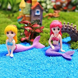1 phụ kiện trang trí hồ cá hình nàng tiên cá dễ thương