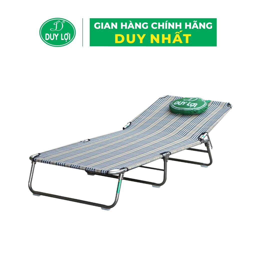 GIƯỜNG GHẾ XẾP INOX DUY LỢI (QUÀ TẶNG 10 MÓC ÁO)