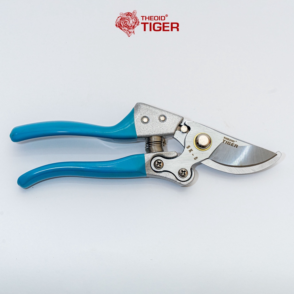 Dụng cụ làm vườn Theoid Tiger Kéo Cắt Cành, Lưỡi Sắc Bén Cắt Cành To Dễ Dàng