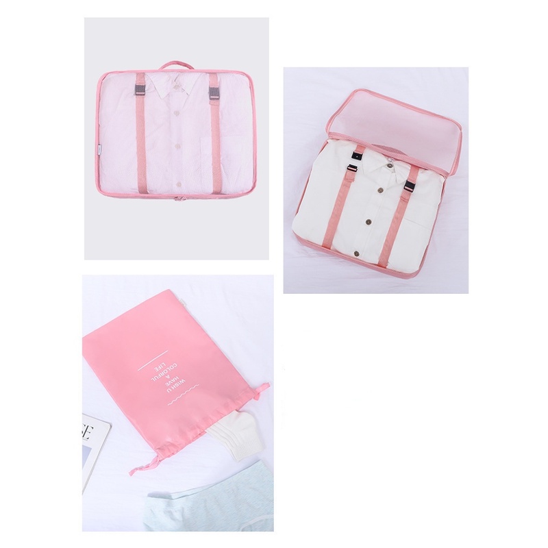 Bộ 6 Túi Đựng Đồ Du Lịch Chống Thấm Nước Chất Lượng Cao