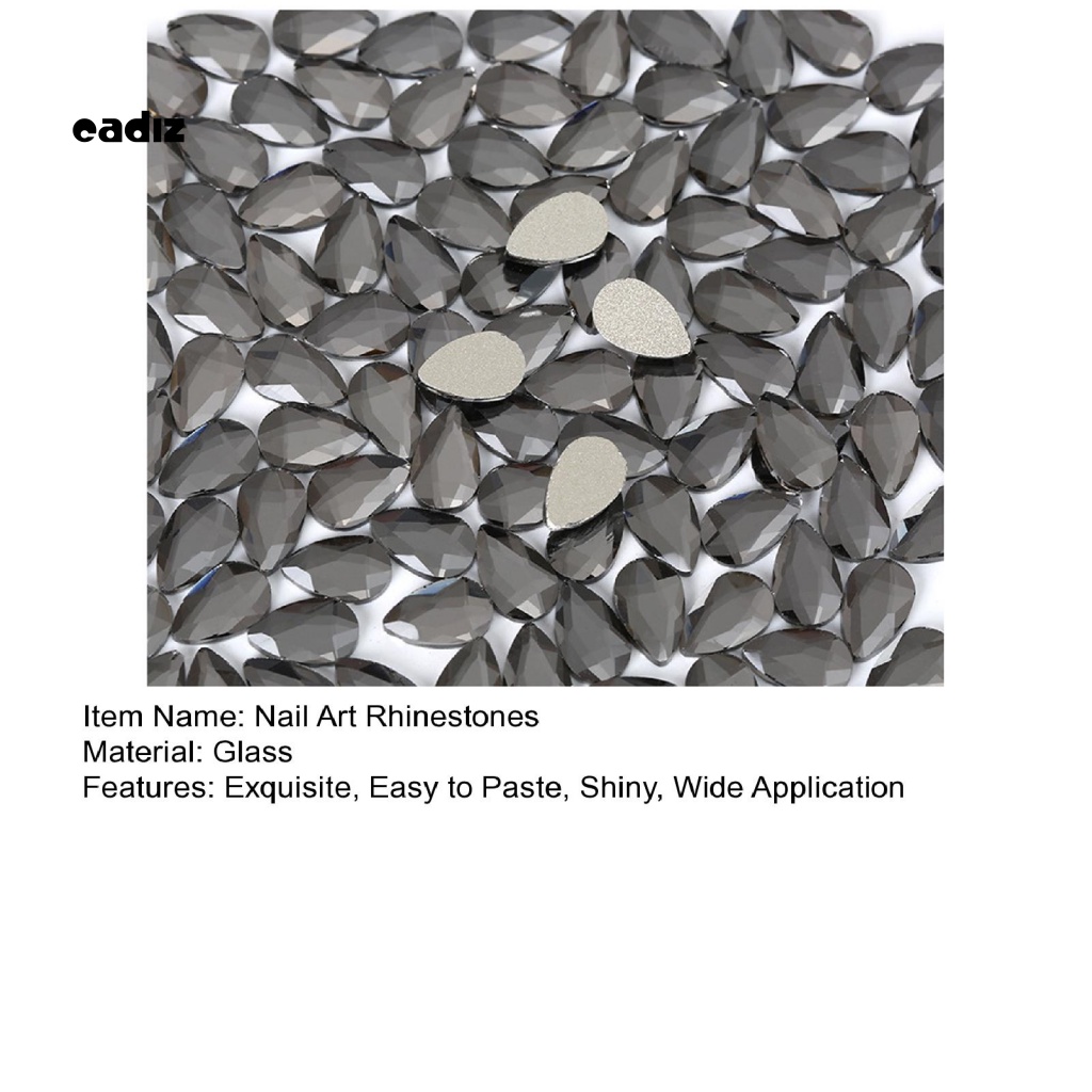 Bộ 50 Móng Tay Giả Đính Đá Dễ Bắt Mắt Trang Trí Nghệ Thuật Cho Nữ