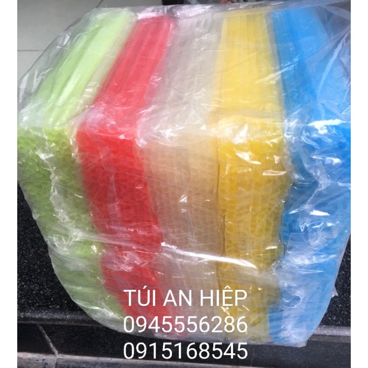 Bịch 10 gói ống hút thẳng, 5 màu