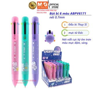 Bút bi cute nhiều màu hàng chính hãng M&G có 6 màu mực nét 0.7