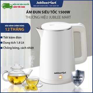 Ấm Siêu Tốc Jubilee Mart Cao Cấp Dung Tích 1,8L Tiết Kiệm Điện Tự Ngắt An Toàn