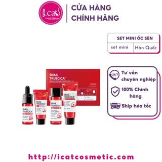 [Set 4 món] Bộ Kit Dưỡng Phục Hồi, Tái Tạo Da Chiết Xuất Ốc Sên Some By mi Snail Truecica Miracle Repair Starter Kit