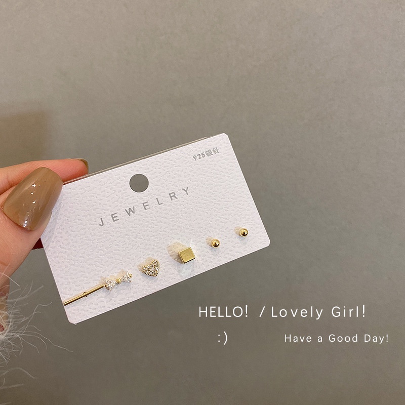 Set 5 Khuyên Tai Thời Trang Cá Tính