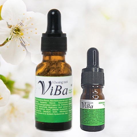 Serum giảm mụn, mờ thâm sáng da VIBA chiết xuất khoáng tươi tràm trà nọc ong