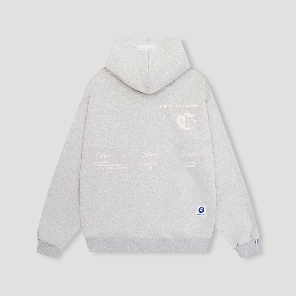 [SALE- NỈ MỎNG ] Calem Club - Áo khoác Hoodie Zip MINIMALISM chất nỉ lót bông form unisex | BigBuy360 - bigbuy360.vn