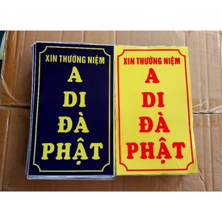 COMBO 5 TẤM DECAL A DI ĐÀ PHẬT ( Đứng )