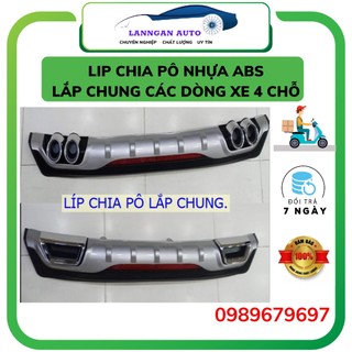 Lip chia pô lắp chung các dòng xe 4 chỗ, nhựa abs cao cấp