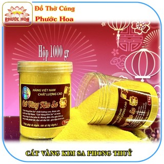 Cát vàng kim sa để lư hương (500gr, 1000gr)- bàn Thờ ông Địa - Đồ Thờ Cúng Phước Hoa