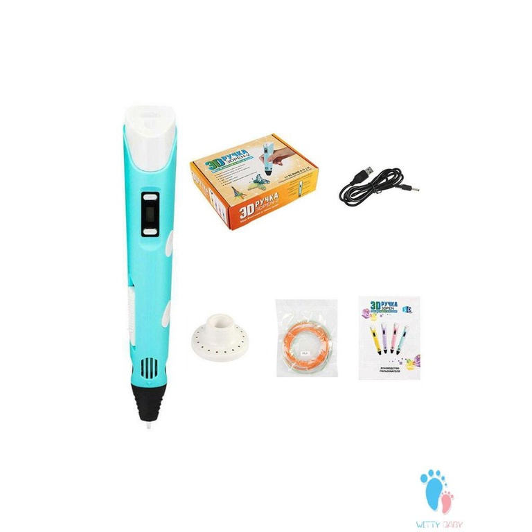 5V DIY Popcorn 3D Printer Cotton Pen USB Pen Bubble Strokes Suitable For Children Expansion Effect Pen