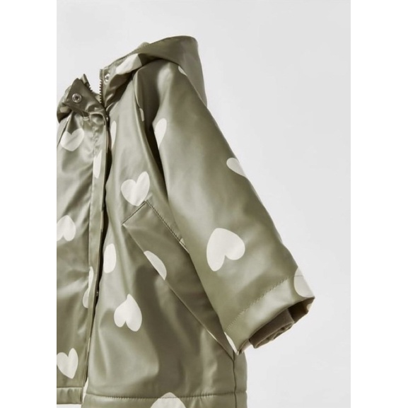 XD- Áo khoác raincoat lót nỉ ấm size 9/12m-4/5y