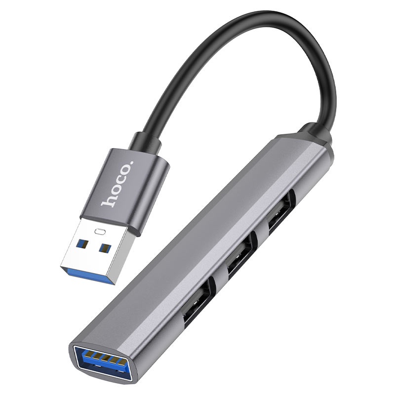 Hub chia cổng USB Hoco HB26 USB 3.0 ra 1 cổng USB 3.0 + 3 cổng USB 2.0 - Hãng phân phối