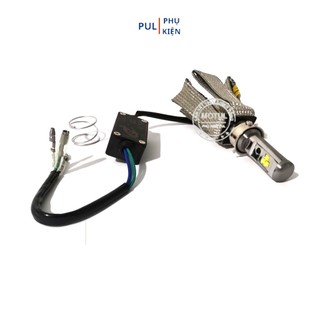 Đèn pha led râu T19 6 tim cho xe máy