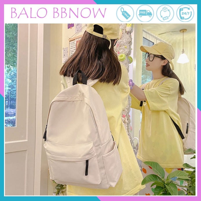Balo nữ giá rẻ cá tính thời trang đi học BBNOW BL7 - tặng kèm sticker dễ thương