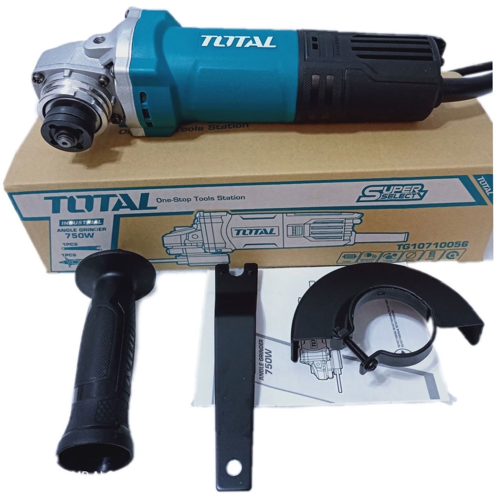 4"  Máy mài góc công tắc đuôi 750W Total TG10710056