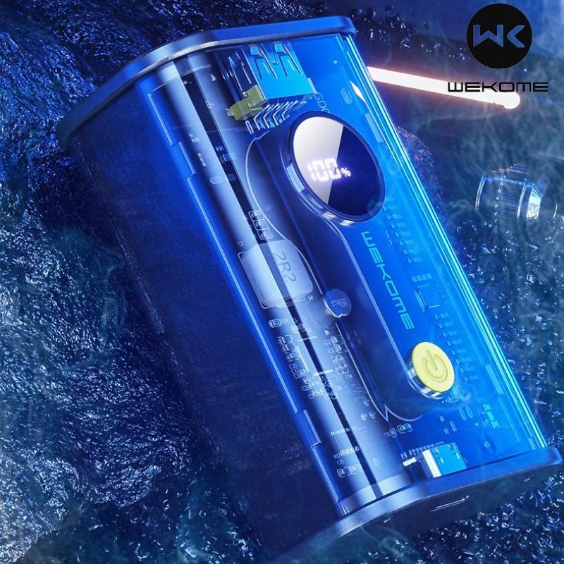 Sạc dự phòng trong suốt 10000mAh/20000mAh WP-333,sạc dự phòng 10000mAh/20000mah WP-337 - sạc dự phòng WEKOME 22.5w