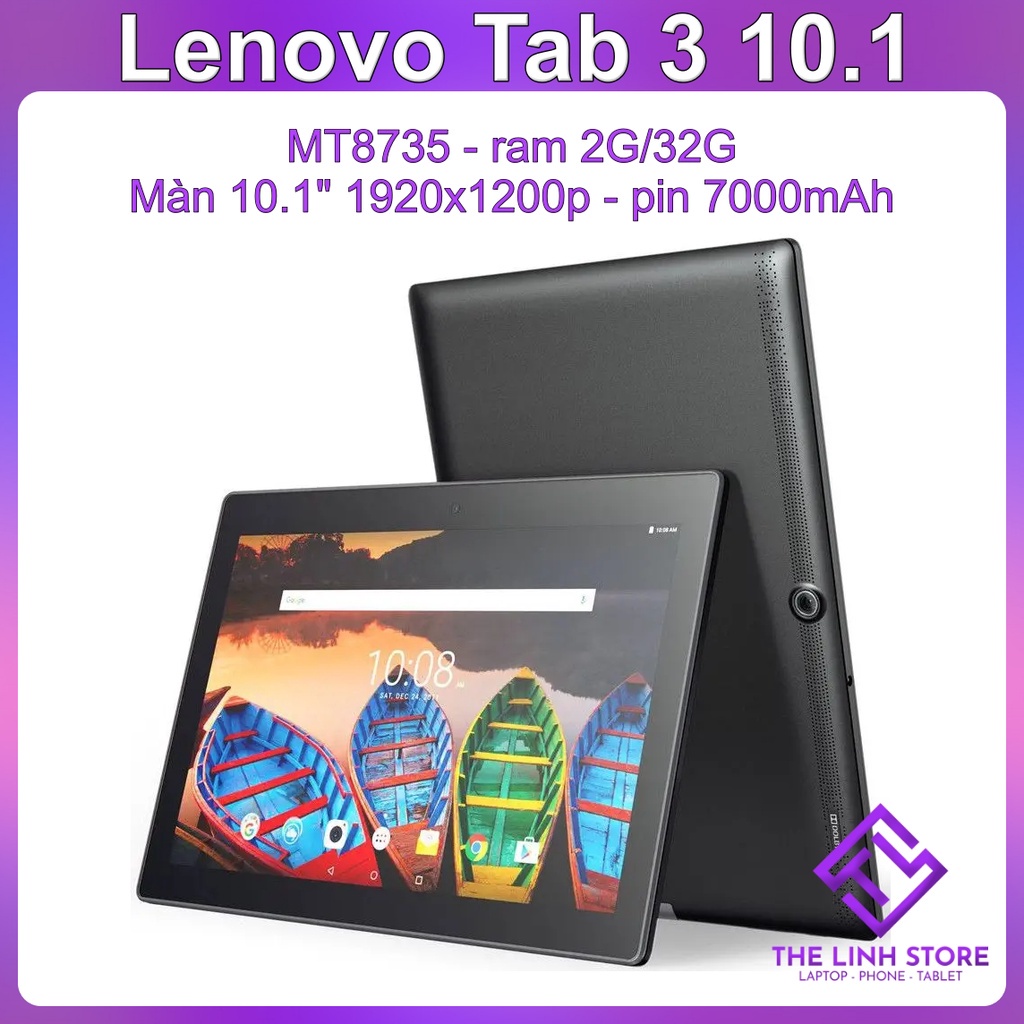 Máy tính bảng Lenovo Tab 3 màn 10 inch Full HD có bản 4G - Có tiếng Việt