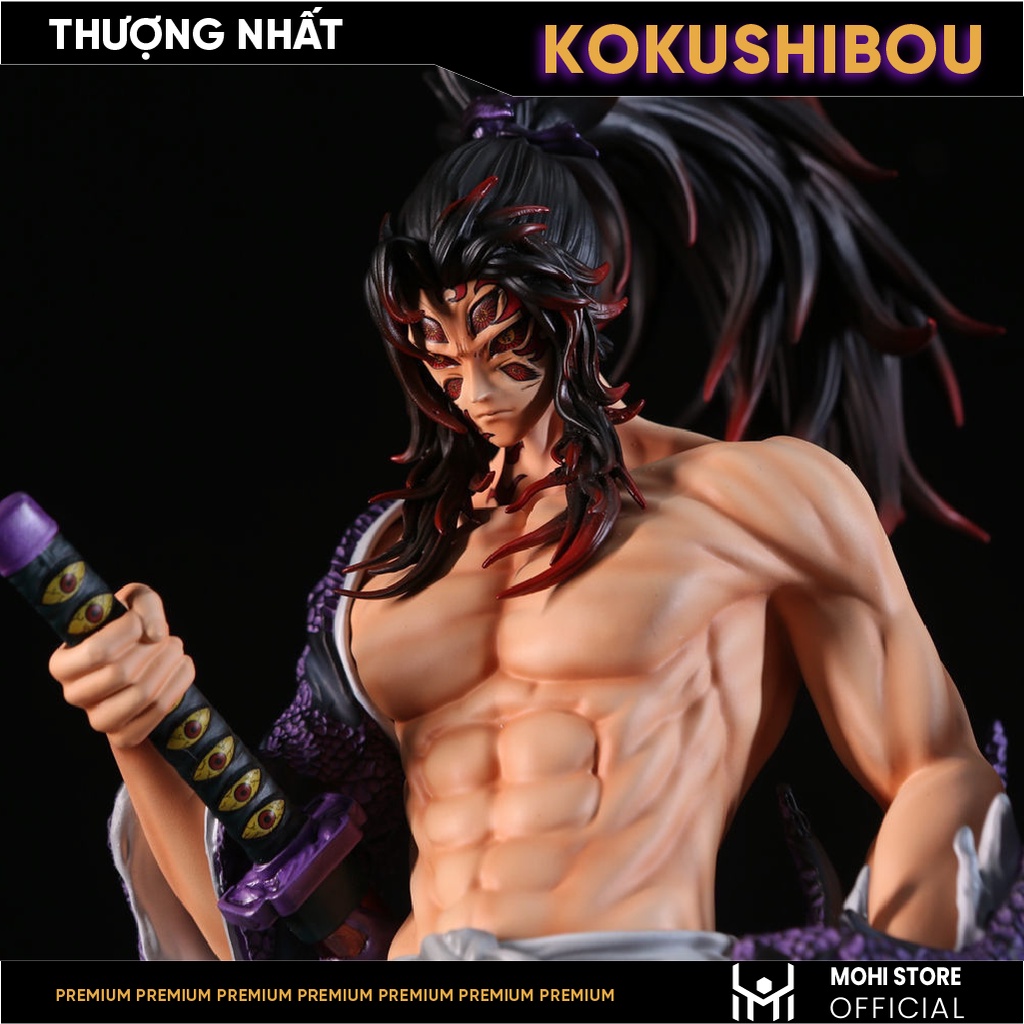 Mô Hình Thượng Nhất Kokushibou Cao 30cm - Full box - Kimetsu No Yaiba - Có Hộp Màu