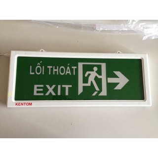 Đèn exit thoát hiểm kentom 1 mặt