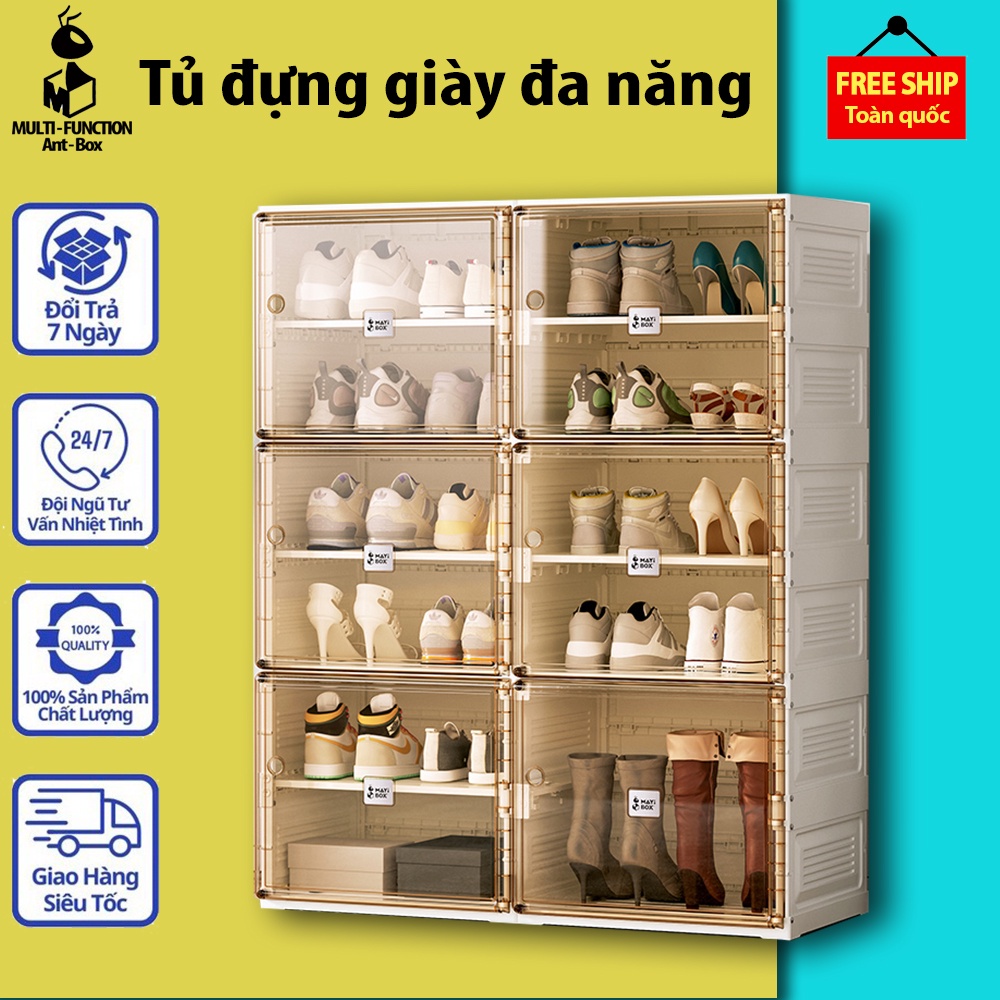 Giá Để Giày Dép Thông Minh Kệ Để Giày Dép Gấp Gọn Cao Cấp Tải Trọng Lớn Tủ Giày Đa Năng Nhiều Ngăn Bảo Hành 2 Năm