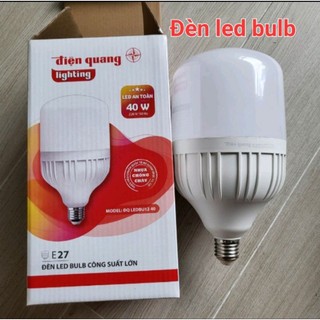 Đèn led bulb công suất lớn điện quang đq ledbu12 bầu kín - công suất 20w/30w/40w - ánh sáng trắng/vàng - độ sáng cao