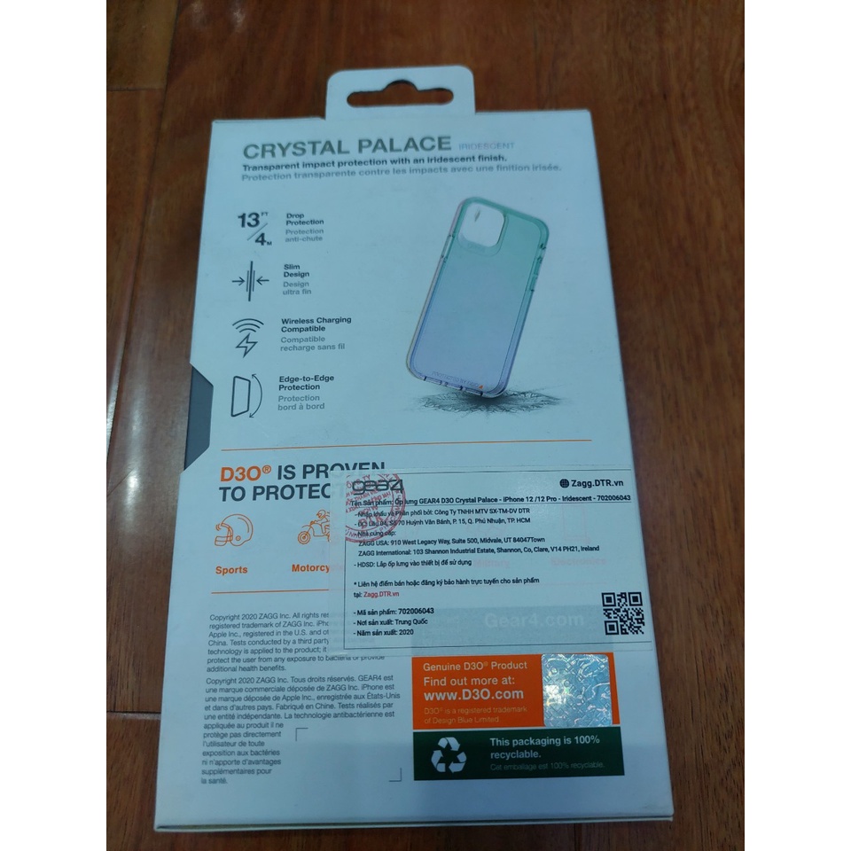 Ốp lưng Gear 4 cho Iphone 12/12Pro/12 Mini hàng chính hãng