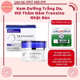 Kem dưỡng trắng da, mờ thâm nám ban đêm transino nhật bản 35g