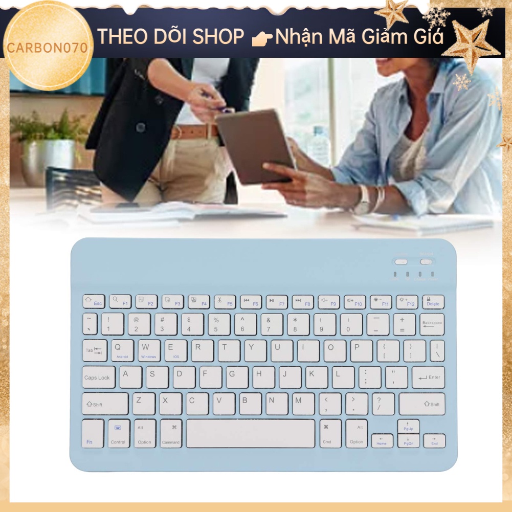 Bàn Phím Bluetooth Không Dây Mini Cho PC【Carbon070】