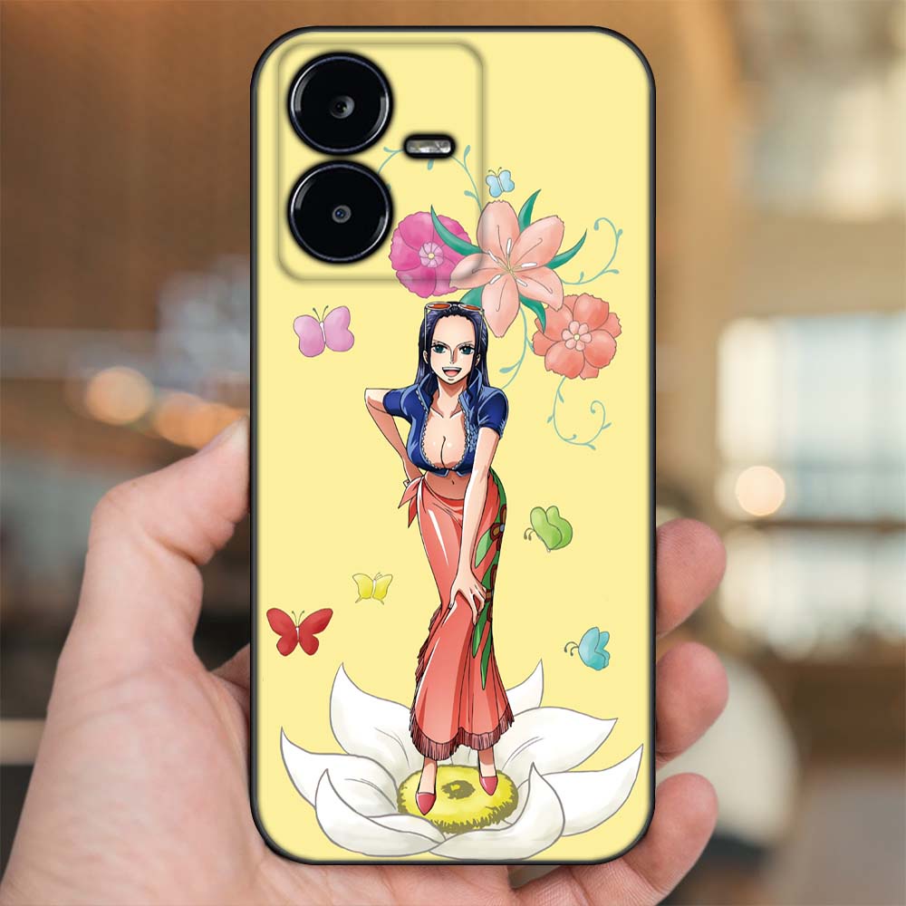 Ốp lưng Vivo Y22s viền đen in hình Nico Robin One Piece Đảo Hải Tặc