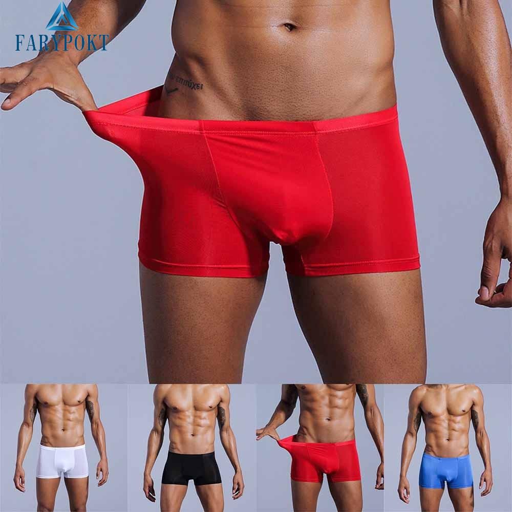 Quần Lót Mềm Mại Thoáng Khí Màu Trơn Cho Nam