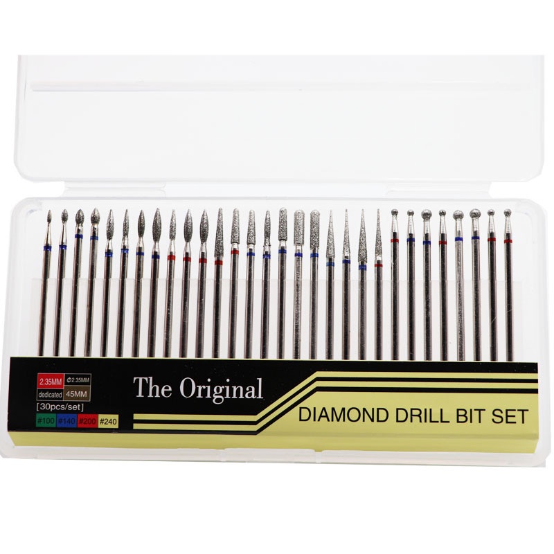 [Hàng HOT] Set 30 Đầu Mài Móng Tay Kim Cương chuyên nghiệp - Đầu Khoan Móng Tay Làm Đẹp 【Texas053】