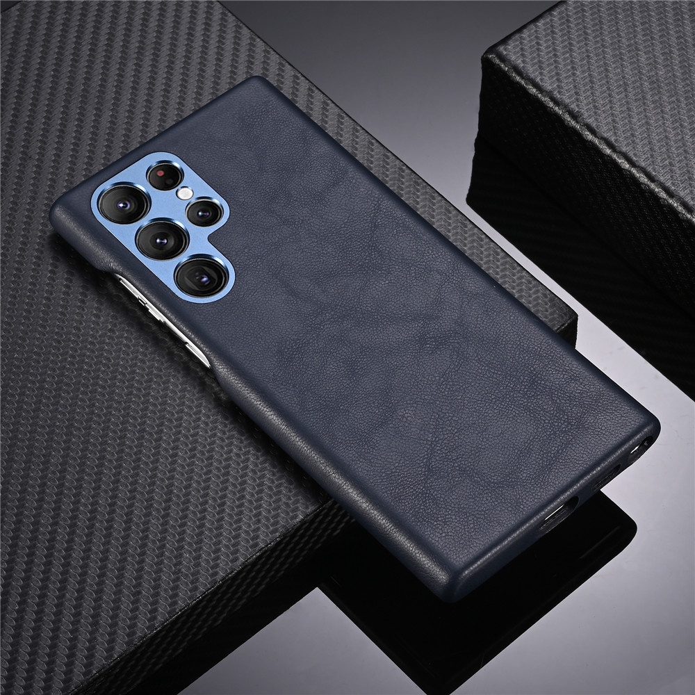 Ốp Da Bò Sang Trọng Cho Samsung Galaxy S23 Ultra S22 Plus 5G Bảo Vệ Camera Doanh Nghiệp Ốp điện thoại Mỏng