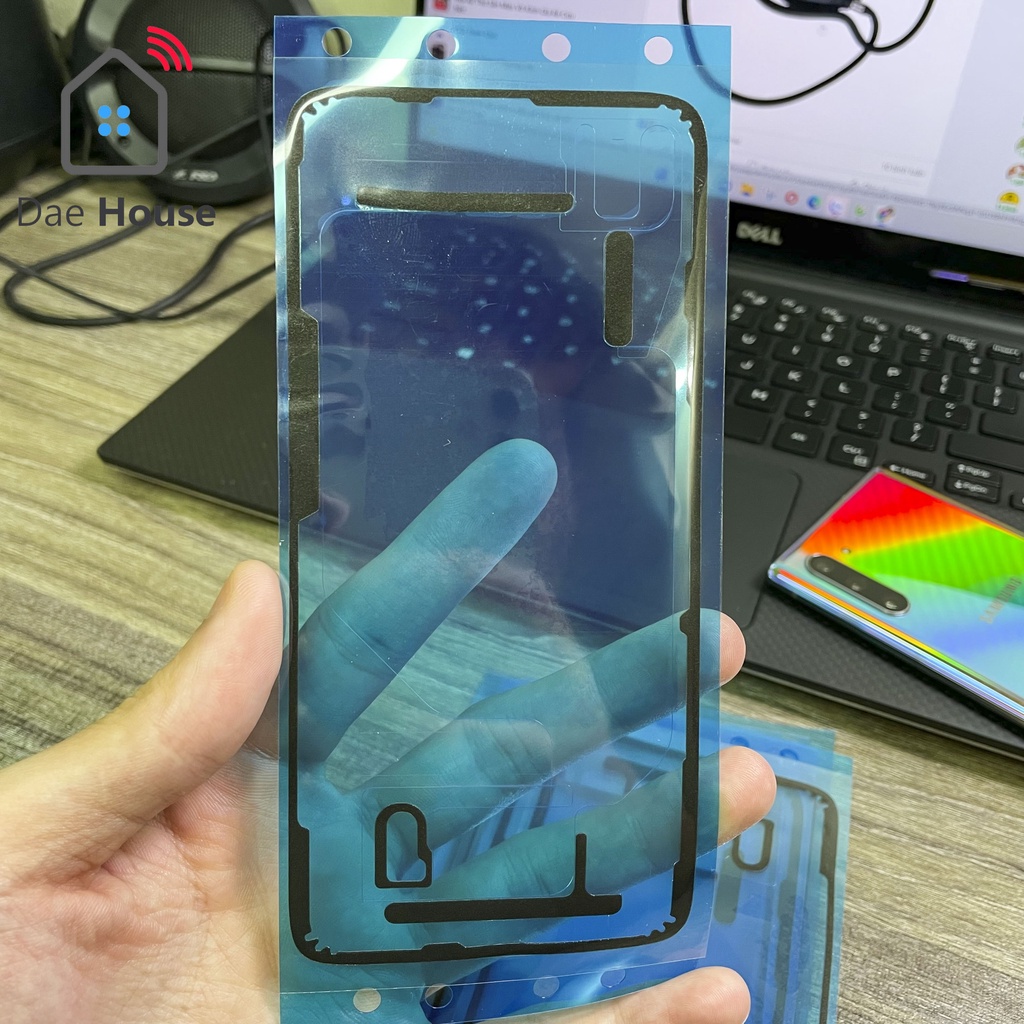 Keo dán lưng chống nước, ron áp lên áp suất zin máy LG V50s, LG G8x, LG 50, LG V40.