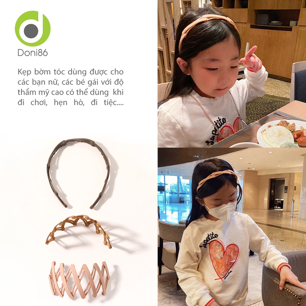 Cài tóc gấp gọn tiện dụng, màu sắc đa dạng, bền bỉ, không gây rụng tóc - Doni - DOPK311