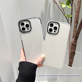 Ốp Điện Thoại Trong Suốt Màu Trắng Đơn Giản Tương Thích Cho iPhone 17 Pro Max 17Air 16 15 14 13 12 11 Ốp Lưng Chống Sốc Bảo Vệ Toàn Diện Vỏ Mềm