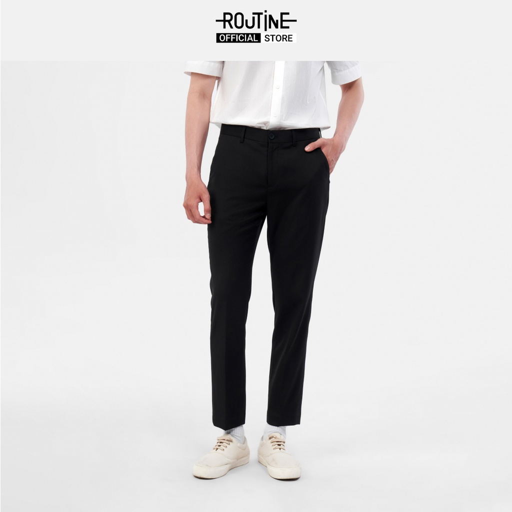 Quần Vải Nam Form Slim Crop - Routine 10F21PFO002CR1