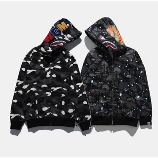 Áo khoác jacket Bape phát sáng galaxy