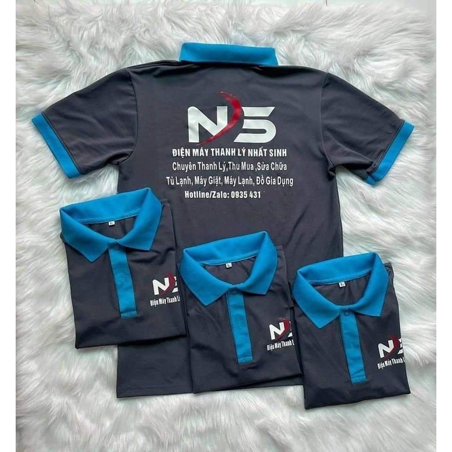 ÁO ĐỒNG PHỤC POLO 247 form áo chuẩn dáng chuyên dành cho nhóm lớp, nhà hàng, công ty, in ấn theo yêu cầu