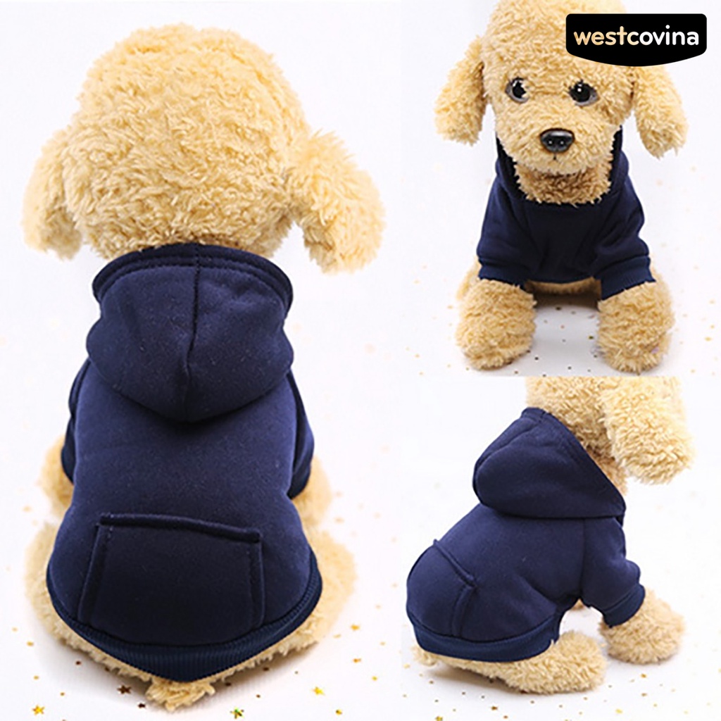 [Hot]♝Áo Nỉ Có Mũ Trùm Hai Lớp Thời Trang Mùa Thu Đông Dành Cho Thú Cưng