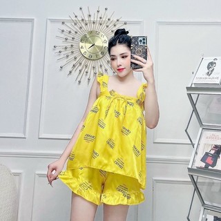 Đồ ngủ sexy nữ-chất phi lụa-siêu dễ thương,mặc cực mát