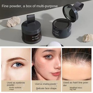 Phấn phủ chân tóc suanke kèm phấn phủ màu đen / nâu