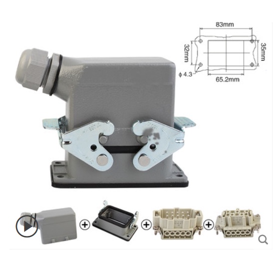 Bộ giắc cắm (Jack cắm) công nghiệp 10 chân 16A IP65
