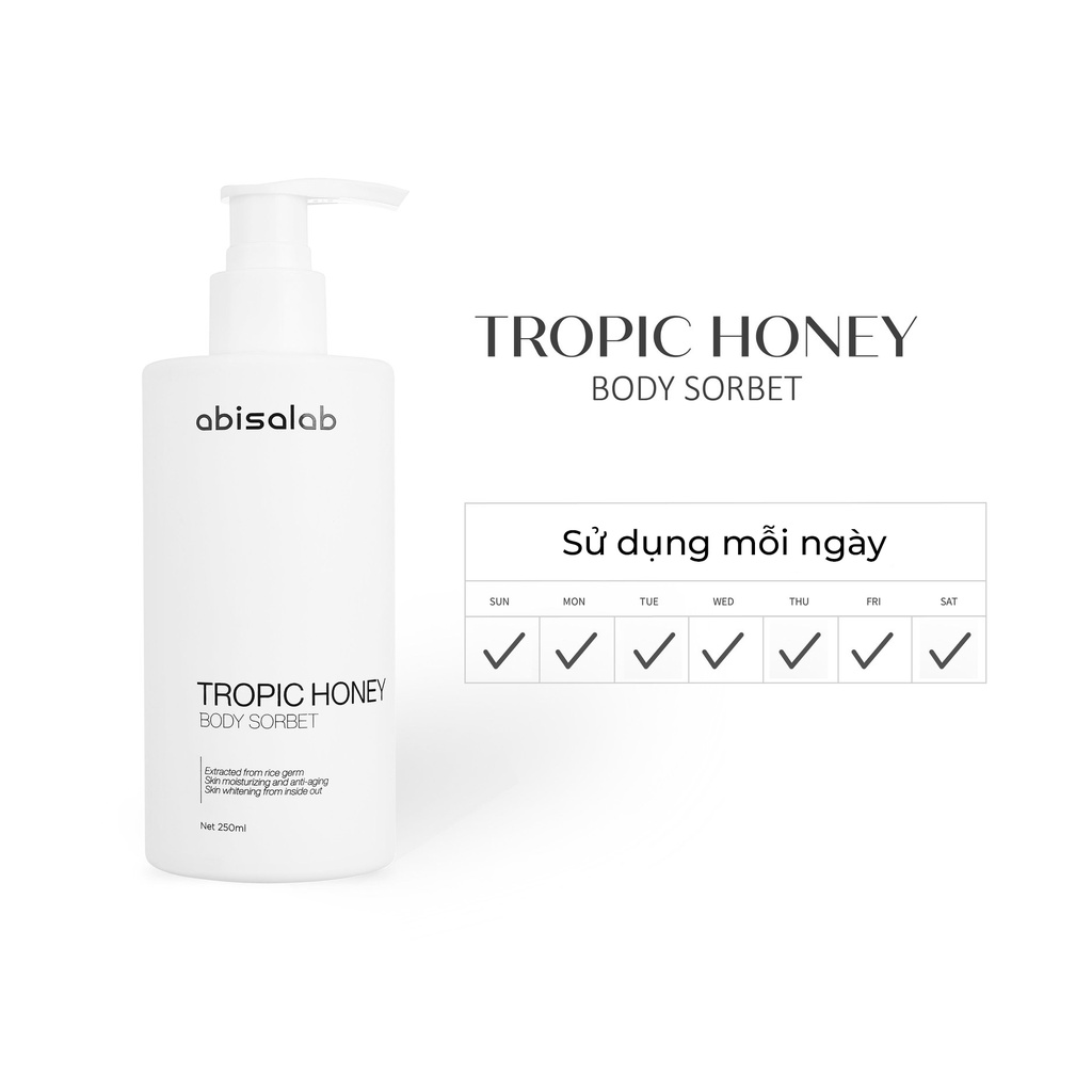 Sữa dưỡng thể Abisalab Tropic Honey Body Sorbet 250ml